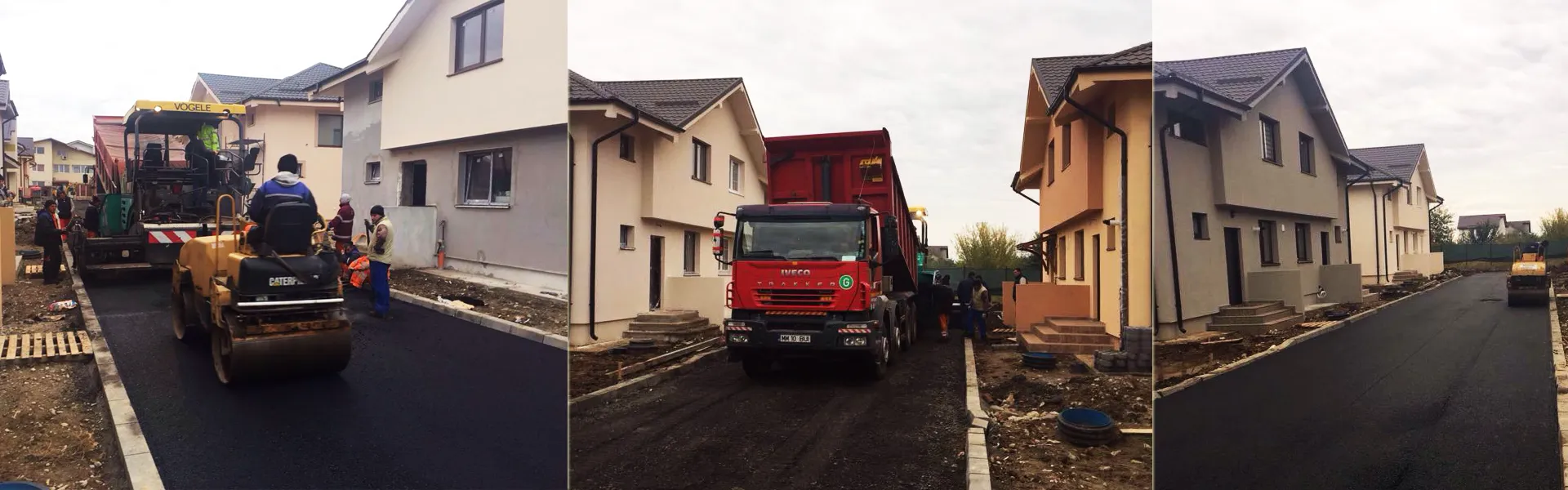 Drum proaspat asfaltat si cale de acces reabilitata